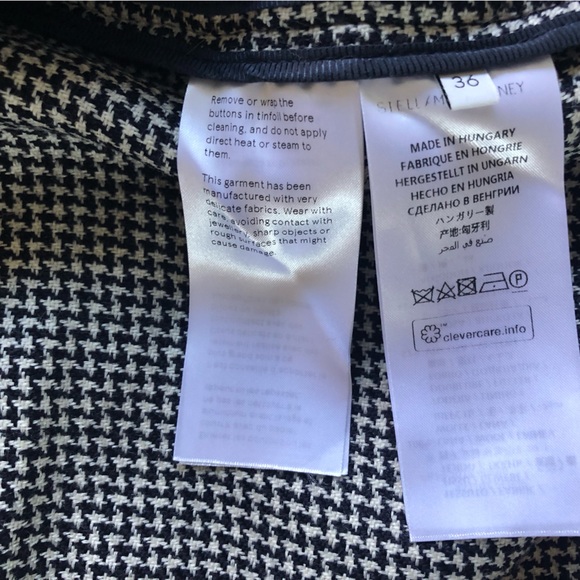 Stella McCartney Wool Houndstooth Blazer - Picture 14 of 14